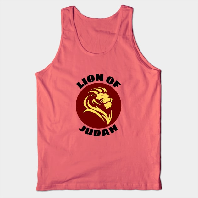 Lion Of Judah | Christian Saying Tank Top by All Things Gospel